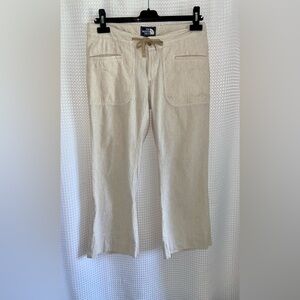 Women’s THE NORTH FACE cotton linen blend‎ cropped pants size 2